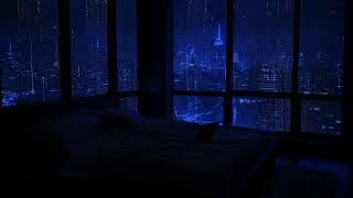 City Nights and Rain: Ultimate Dark Bedroom Relaxation Soundscape 🌧️