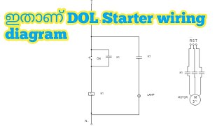 DOL Starter wiring diagram | starter wiring diagram | Dol Starter control wiring diagram.