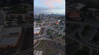 Brisbane drone timelapse on a moody evening #shorts