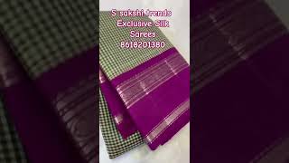 #handloomsarees #exclusive #puresilksareewithsilkmark #saree