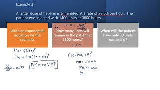 Exponential:  Heparin Example