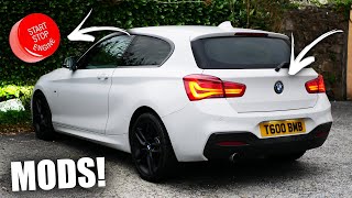 Starting the MODS on my BMW 1 Series! (Red Stop/Start button, Hub Caps, Debadge and more!)