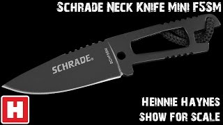 Schrade Neck Knife Mini F5SM - Show for Scale Overview