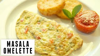 Healthy Breakfast : Fluffy Masala Omelette - Delicious Egg Recipe by Cook Book