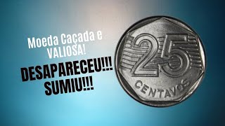 Moeda de 25 CENTAVOS RARA que SUMIU do TROCO!