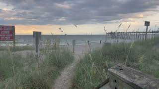 A cloudy evening at the Kure Beach, North Caroline 2023