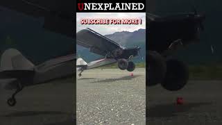 Vertical Plane Landing in Alaska | Unbelievable Aviation Moments! #shorts