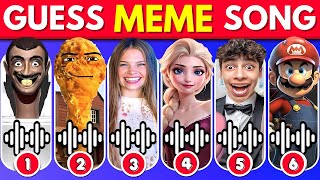 GUESS MEME SONG & WHO'S SINGING 😀🚽 Skibidi Toilet, Elsa, Gedagedi, Salish Matter | SUPER MEGA QUIZ