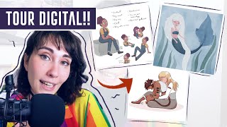 TOUR pelas minhas ARTES DIGITAIS!! (e animações) | Ana Paula Reis