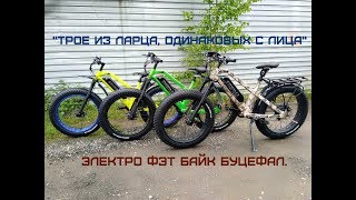 Электро фэтбайк Буцефал, а так же Suntour ncx, Mac и Panasonic, и внушительный багажник.