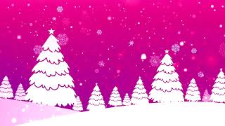 Pink Winter Christmas Background | 4K | background loop | Animation | Motion | Effects | Cheizme