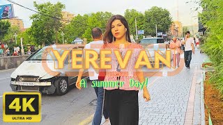 Walking Tour in Yerevan, Armenia 🇦🇲 - A Summer Day - July 2024 - 4K 60FPS