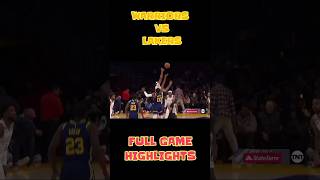 WARRIORS VS LAKERS GAME HIGHLIGHTS #SHORTS