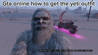 GTA online how to get the yeti outfit Christmas 2023