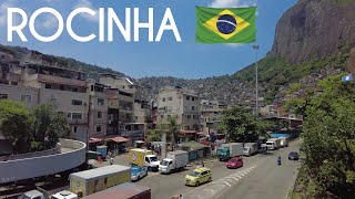 🇧🇷【4K】 Rocinha  | Tour of South America's Biggest Favela p2 | Rio de Janeiro - Streets of Brazil