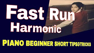 Piano Beginner Short Tips- Fast Run Dm Harmonic