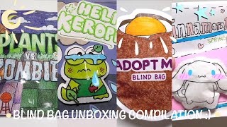 Blind Bag ASMR Unboxing Compilation 😴 [pvz, sanrio, adopt me, etc.] | Paper DIY | No Talking 🎧