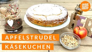 Apfelstrudel Käsekuchen ohne Boden