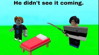 He didn’t see it coming… (ROBLOX BEDWARS)