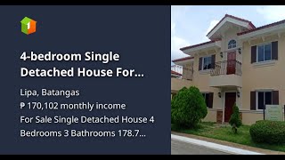 4-bedroom Single Detached House For Sale in Lipa Batangas