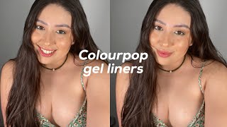 MAKEUP + MINI REVIEW COLOURPOP CRÈME GEL LINERS