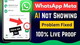 How To Fix Meta AI Not Showing On WhatsApp | How To Get Meta Ai On WhatsApp 2024