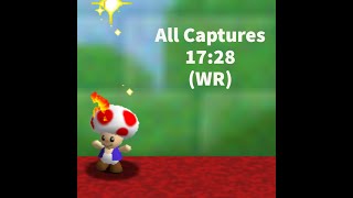 (WR) Super Mario 64 (OMM) All Captures in 17:28