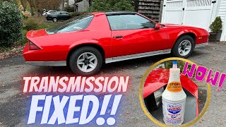 Camaro Z28: Fixed my Transmission with LUCAS - 700R-4