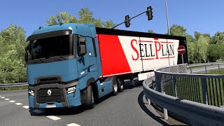 Renault Truck Delivers with Precision  SellPlan Cargo Haul  #ETS2 //Simulator High Speed//