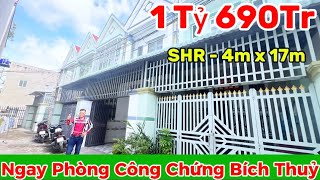 ✅ Ngay Phòng Công Chứng Bích Thuỷ - Đúng 1 Tỷ 690Tr - SHR - 4m x 17m - Đường ÔTÔ