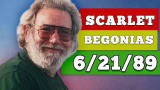 Scarlet Begonias (6/21/89) Jerry Garcia Guitar Solo