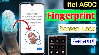 Itel a50c display fingerprint setting/Itel a50c fingerprint screen lock/fingerprint sensor