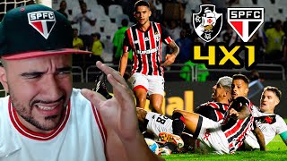 VASCO 4X1 SÃO PAULO! VOCÊS ESTÃO MANCHANDO A HISTÓRIA DO TRI MUNDIAL ! ZUBELDIA INIMIGO DOS PONTAS