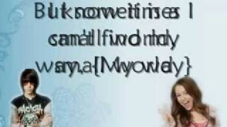 Miley 1 Cyrus feat. Trace Cyrus - Someday + lyrics on screen