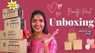 Valentines Day Beauty haul  |  Makeup Products Unboxing #valentinesday #amazonbeauty