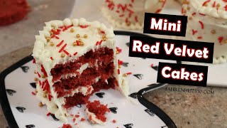 What is the Secret Ingredient for these Amazing Mini Red Velvet Cakes with Cream Cheese Frosting?