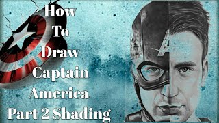 How to Draw ? Captain America Pencil ✏ Shading Part 2