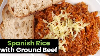 Quick Spanish Rice with Ground Beef