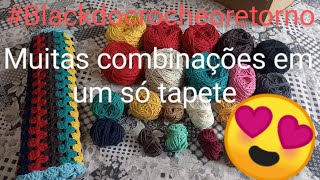 Tapete coloridão com sobrinhas/#Blackdocrocheoretorno