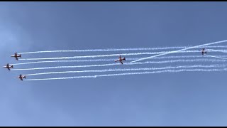 Suryakiran Aerobatic Team at Aero India 2023