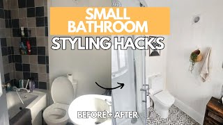 HOW TO MAKE A SMALL BATHROOM LOOK BIGGER (BEFORE & AFTER REMODEL)