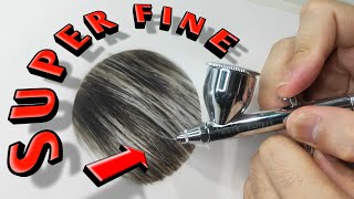 BEGINNERS Airbrush Photorealistic Hair 😎👌 | Airbrush Painting Tutorial Part 1 of 2