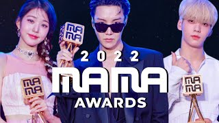 MAMA 2022 WINNERS (DAY 1 & DAY 2)