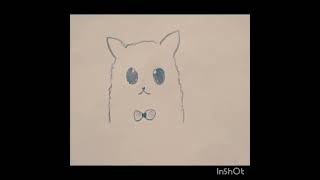 A cutie pie cat sketch #cutiepie #cat #commentlikesubscribe