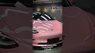 Ravoony Plus Gloss Macaron Cherry Pink Vinyl Car Wrap🔗Ravoony.com👉12% off,use code：RAVYT👈