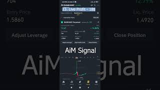 Binance Live Profit 23 | 18$ | Binance Future Trading | Aim Signal #shorts