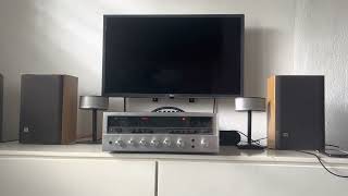 JBL J2050 and Sansui six stereo receiver sound test