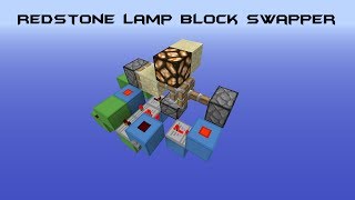 TUTORIAL: Compact Redstone Lamp Block Swapper