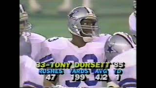 1985 NFL Week 4 Dallas Cowboys vs Houston Oilers Sept 29. Full Game