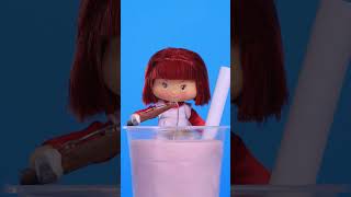 Fishing in Bubble Tea! #strawberryshortcake #stopmotion #toys